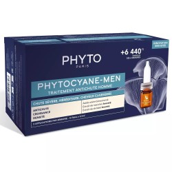 Сыворотка против выпадения волос, Phyto (Фито) 3.5 мл №12 арт. PH1003011P4 Фитоциан-Мэн для мужчин флаконы