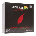 Чай черный, Sunleaf (Санлиф) 2 г №100 Димбула цейлонский пакетики 2-х кам