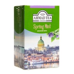 Чай зеленый, Ahmad Tea (Ахмад Ти) 75 г 1 шт Весенняя мята с мятой и мелисой коробка